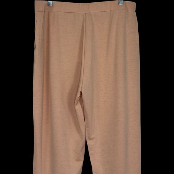 Eaze Wear by Antthony Pull On Pants XL Peach Stretch Knit Lounge Travel NWT - Picture 4 of 11